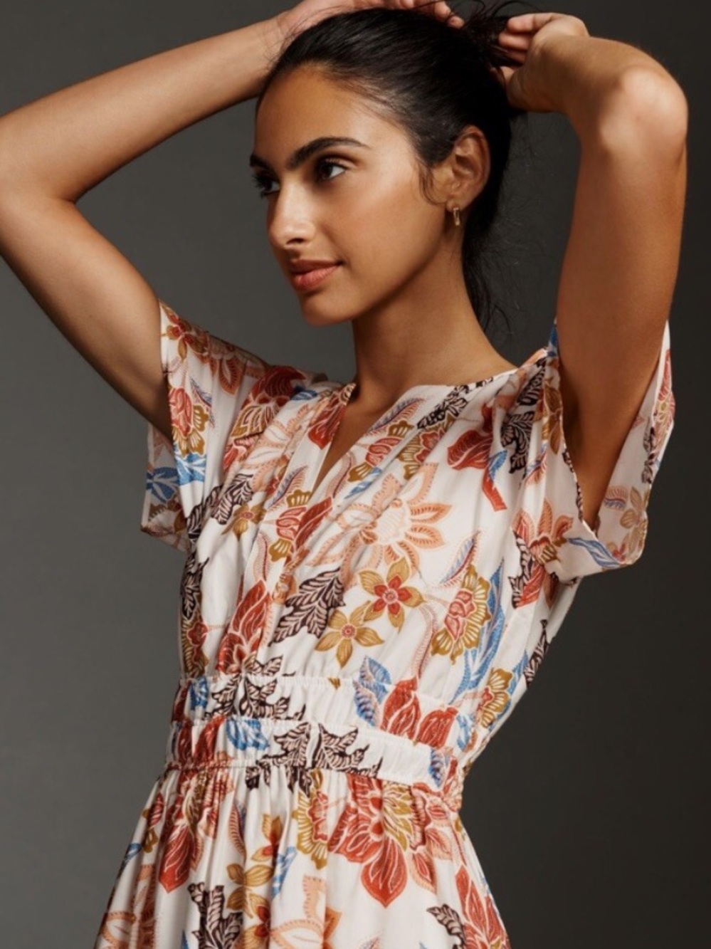 Anthropologie - The Somerset Maxi Dress In Bontanical Motiff XS